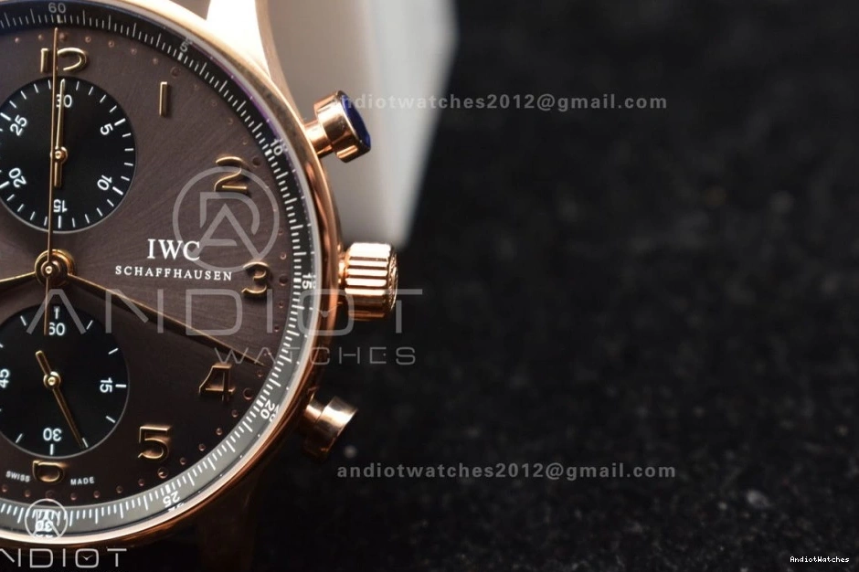 Genuine) IW371482 ZF Thickness on Practical Black 1:1 (Same as Best Leather Edition Portuguese Strap 444 A7750 Chrono 0211